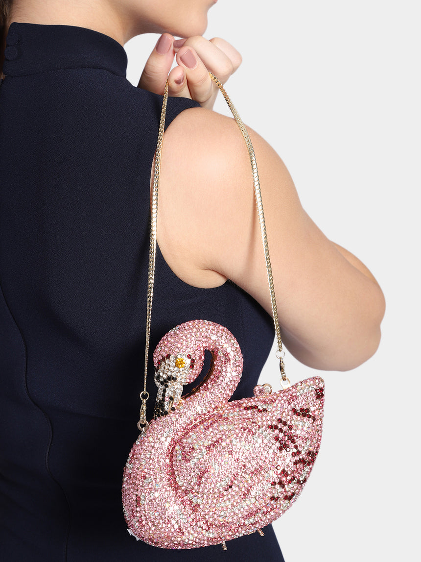 Swan Multicolored Clutch
