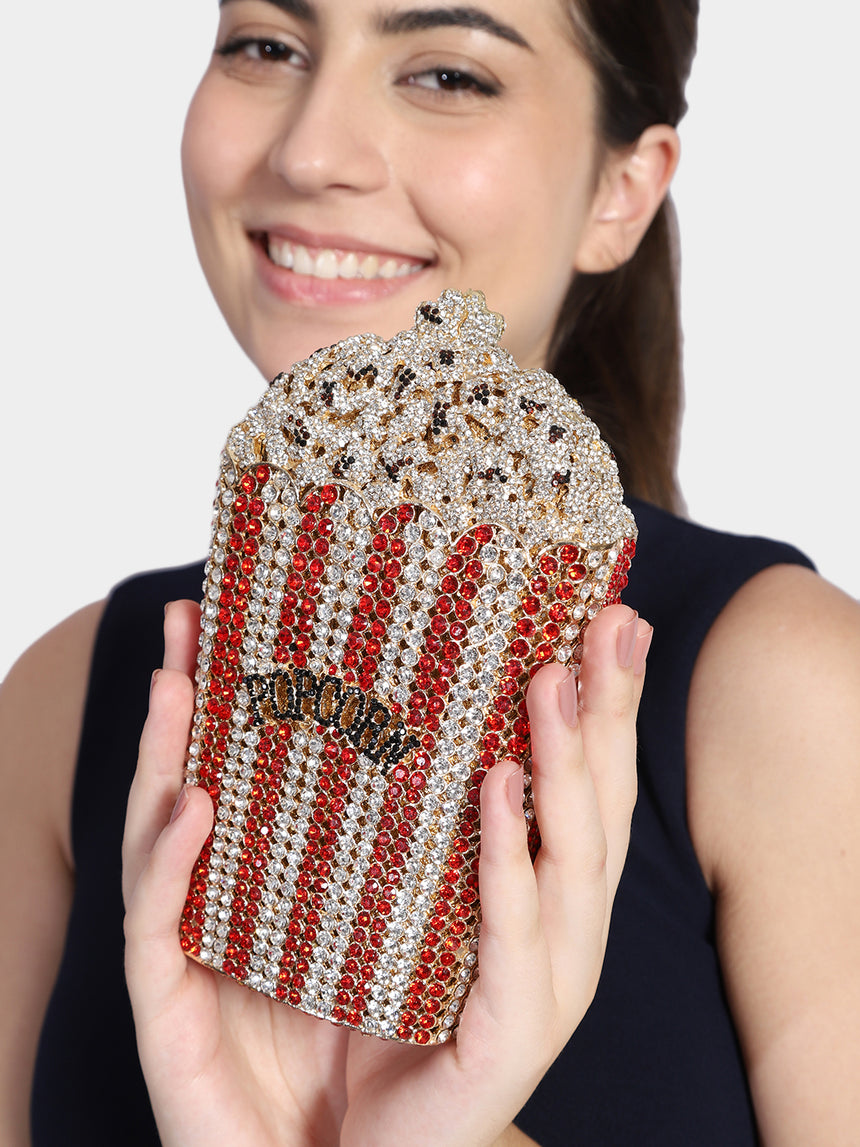 Popcorn Multicolored Clutch
