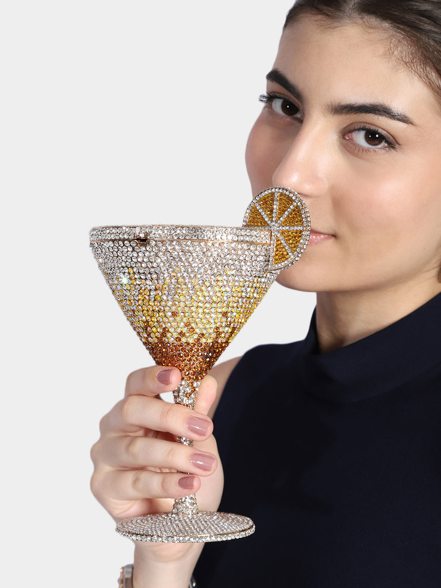 Champagne Multicolored Clutch