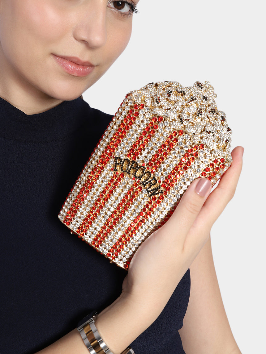 Popcorn Multicolored Clutch