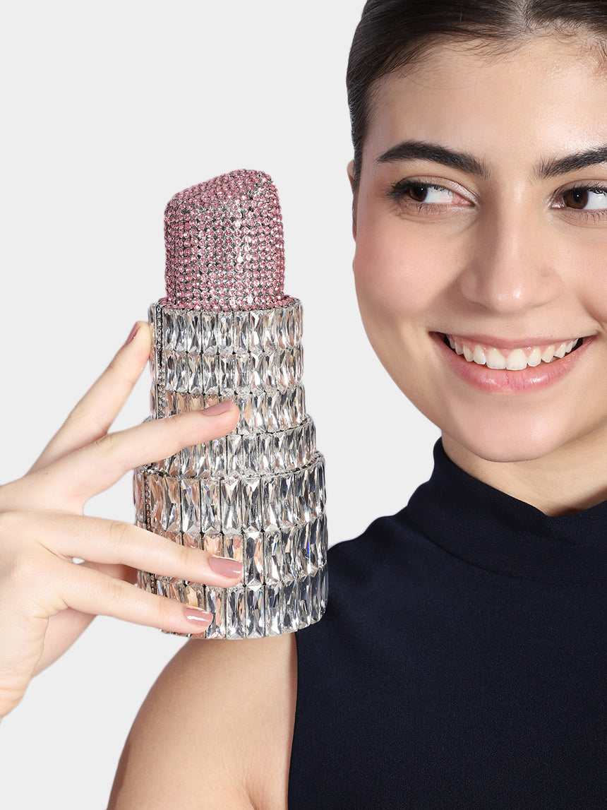 Lipstick Multicolored Clutch