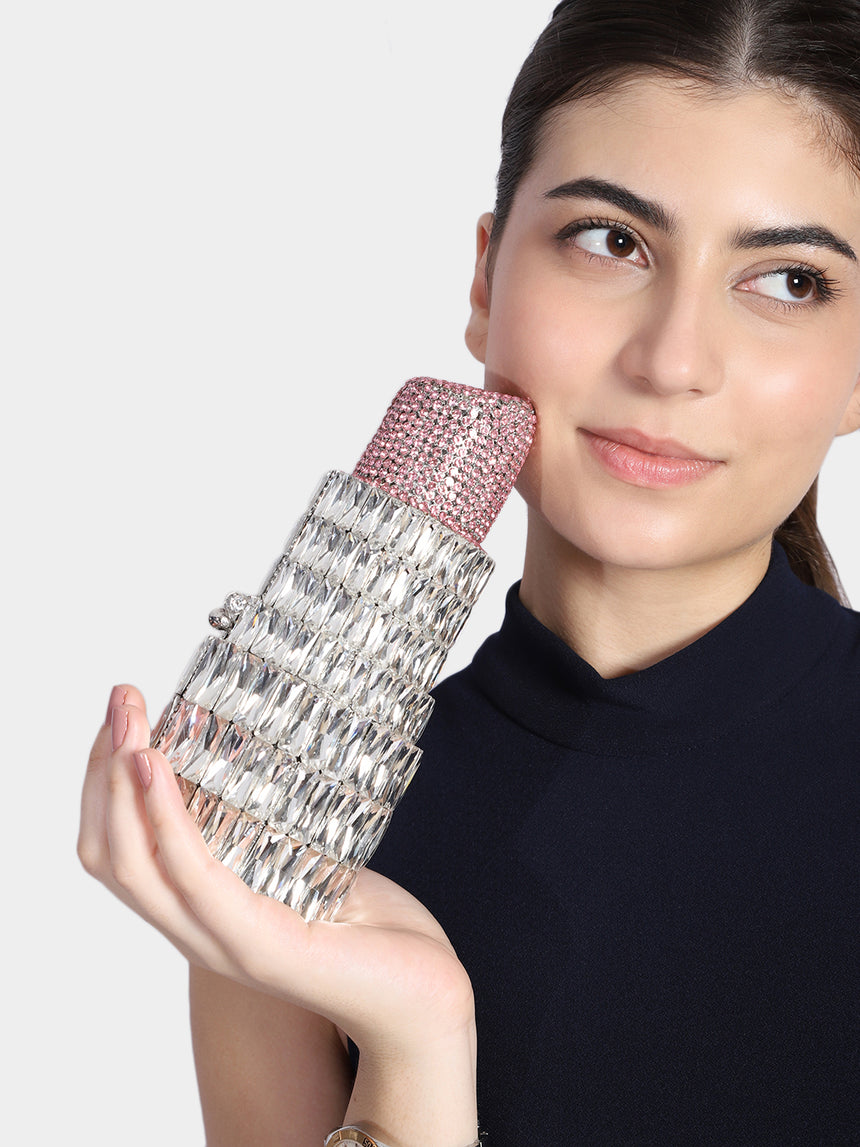 Lipstick Multicolored Clutch