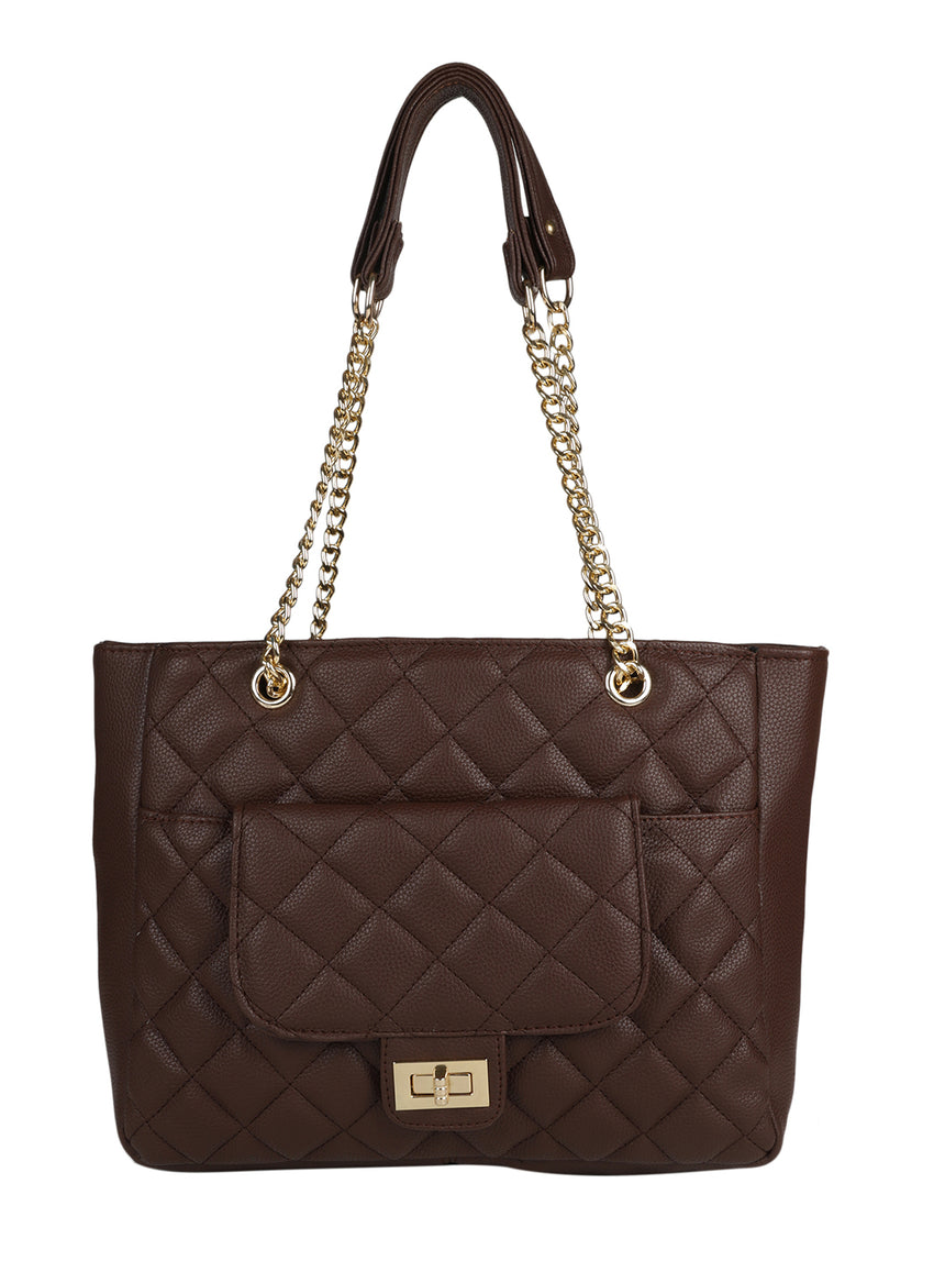 Casual Solid Handheld Bag