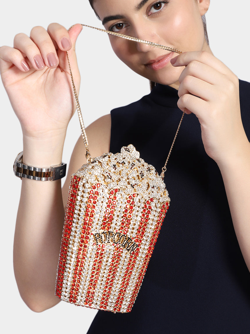 Popcorn Multicolored Clutch