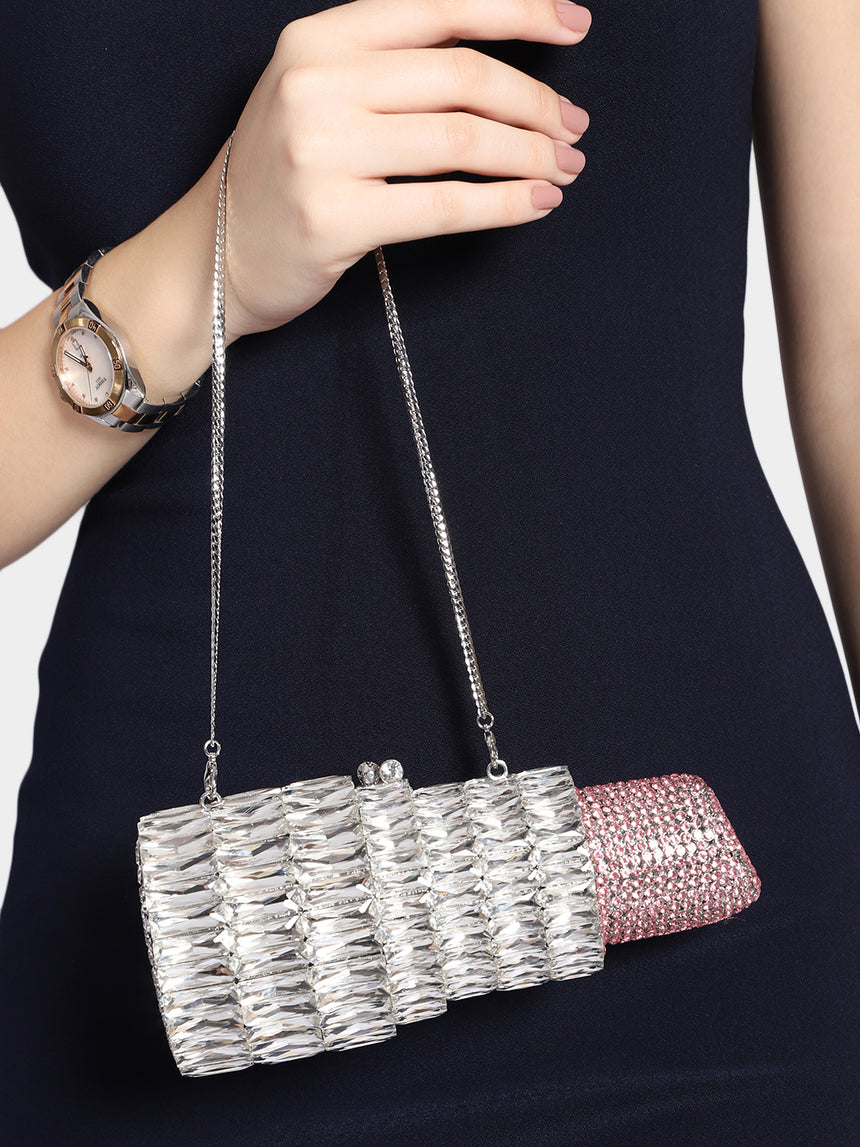 Lipstick Multicolored Clutch