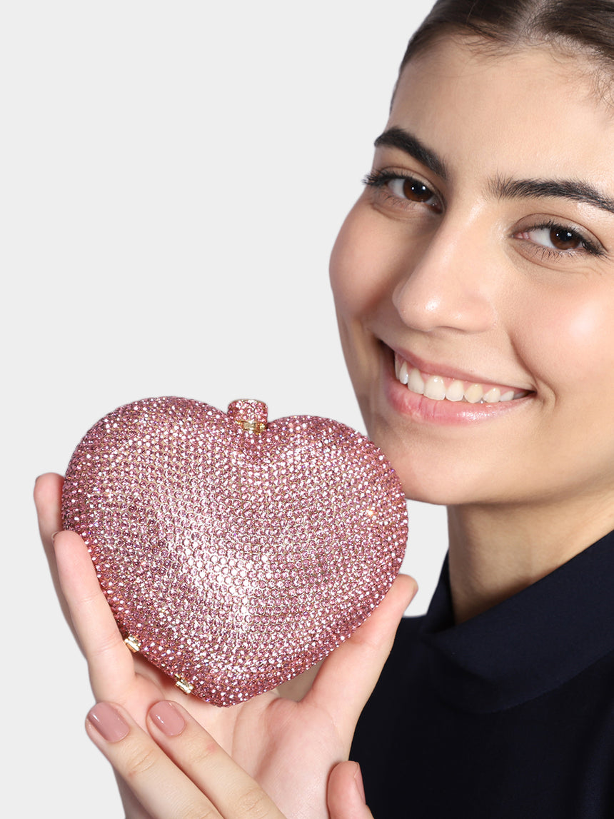 Heart Pink Clutch