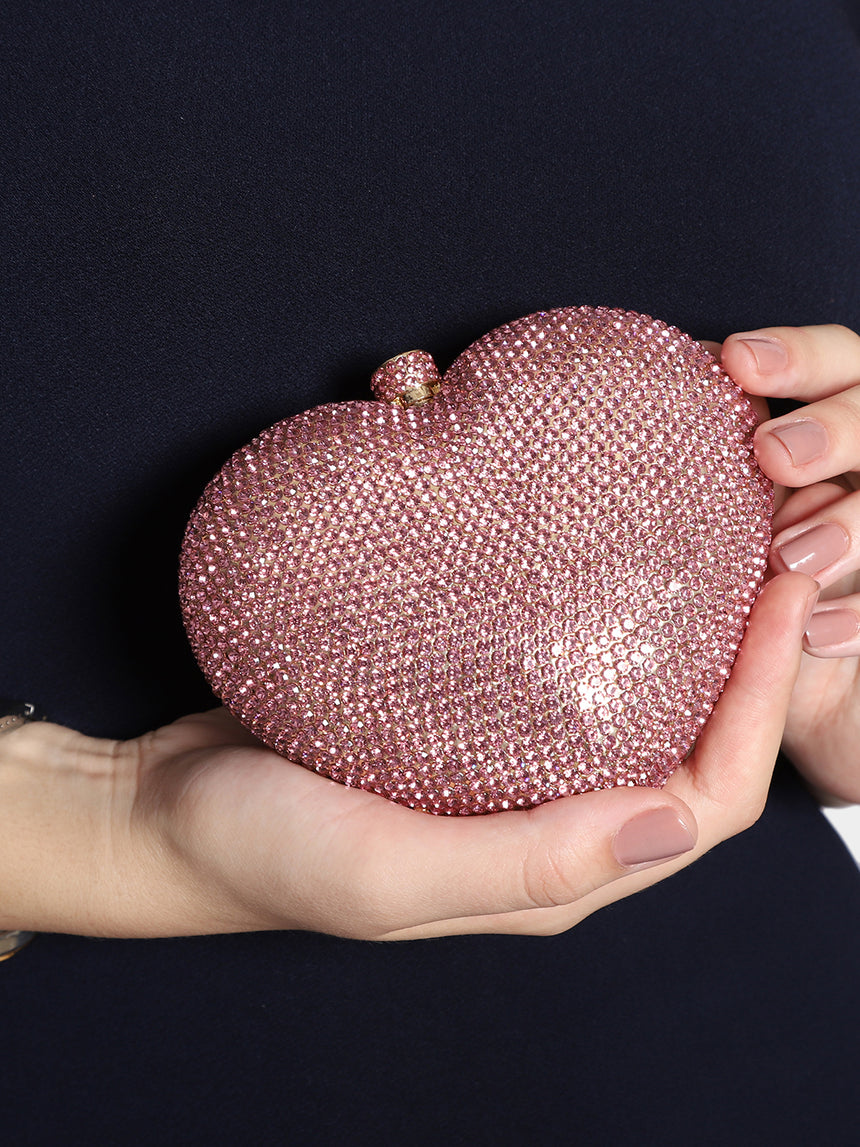 Heart Pink Clutch