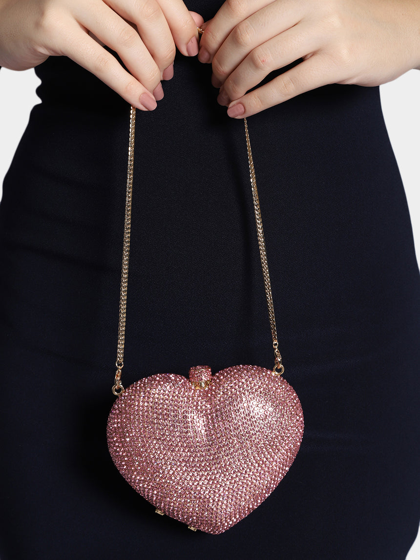 Heart Pink Clutch