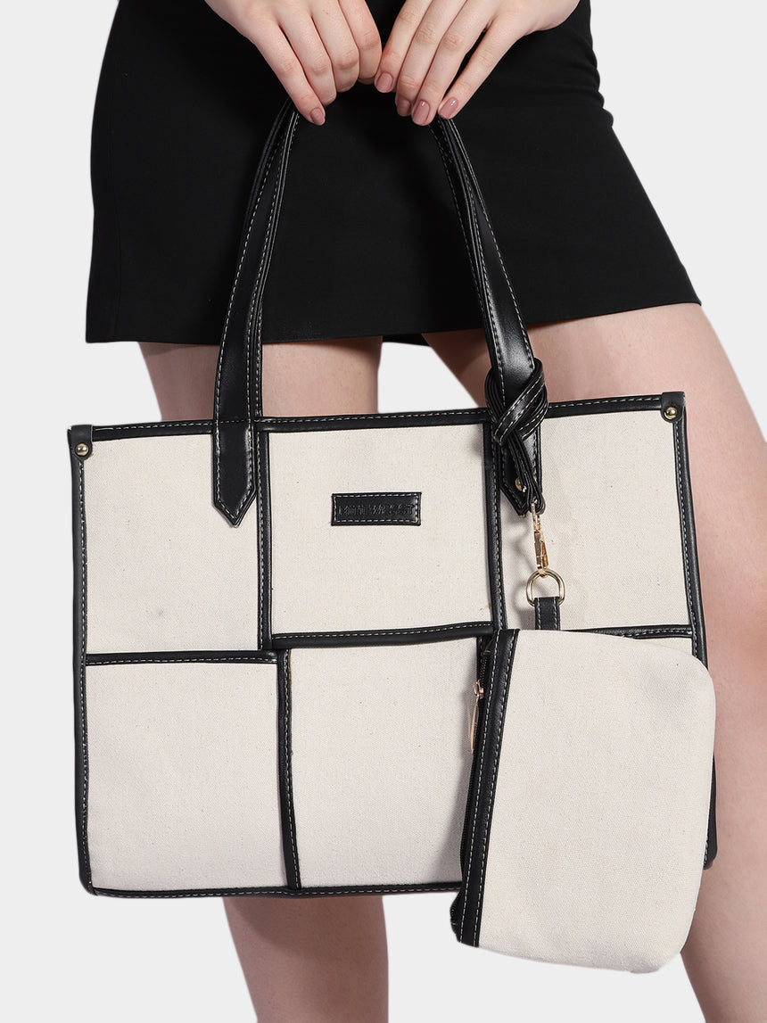 Dahlia White Tote Bag