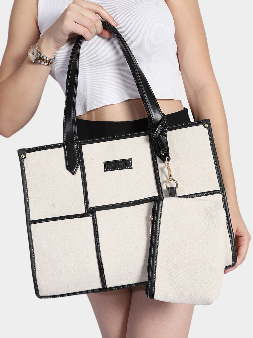 Dahlia White Tote Bag