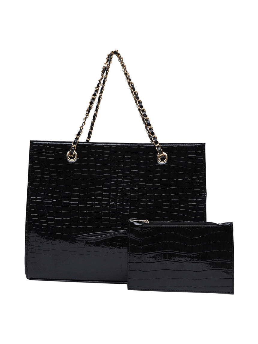Classic Black Tote Bag