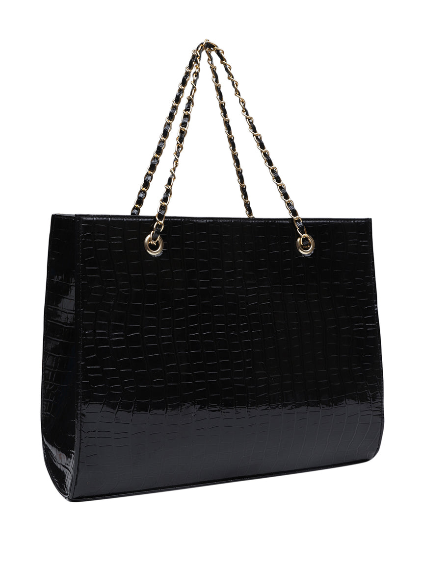 Classic Black Tote Bag