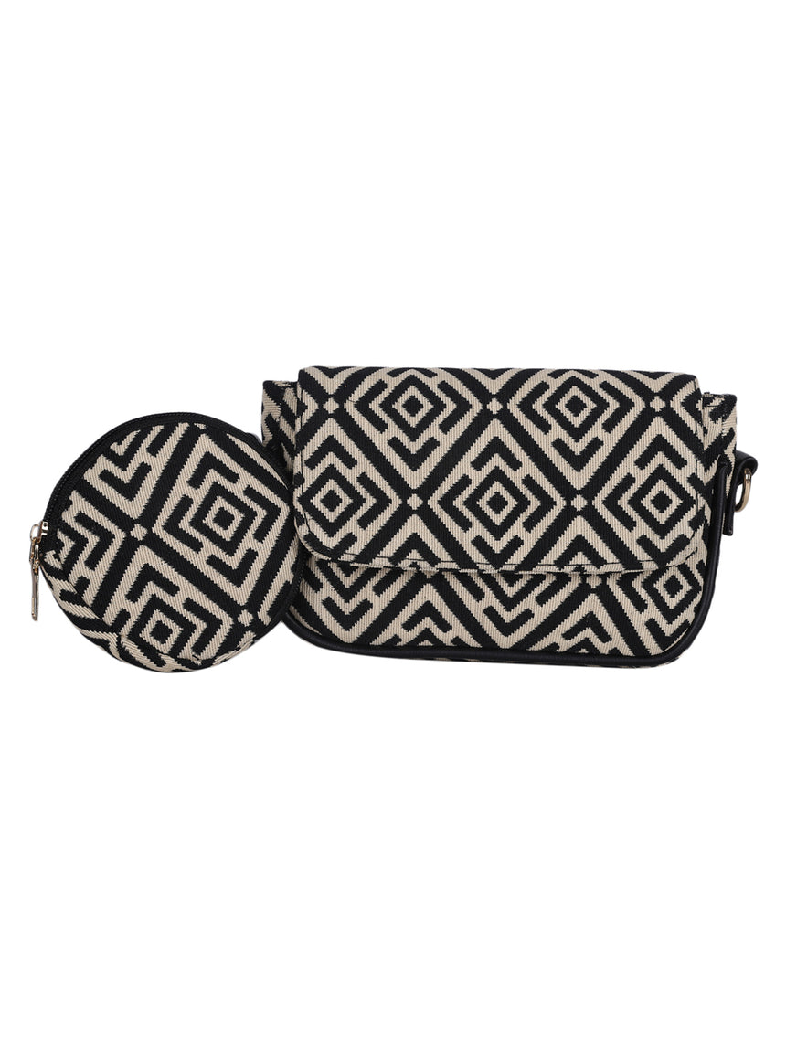 Multi Graphic Sling Bag