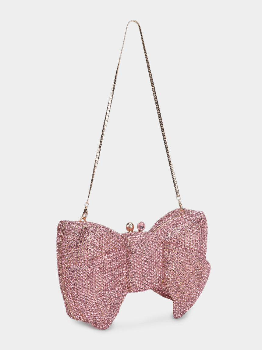 Bow Pink Clutch