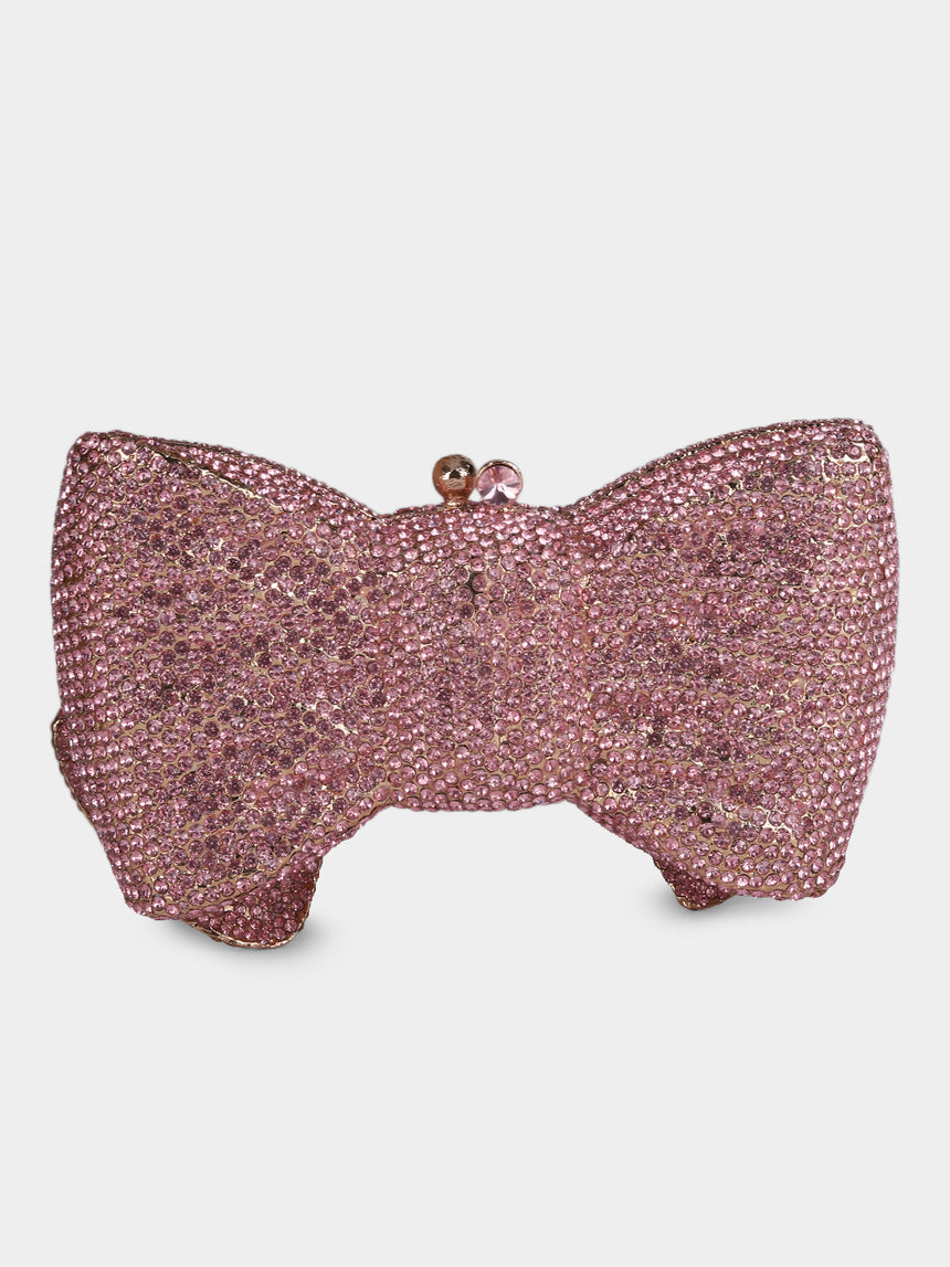 Bow Pink Clutch