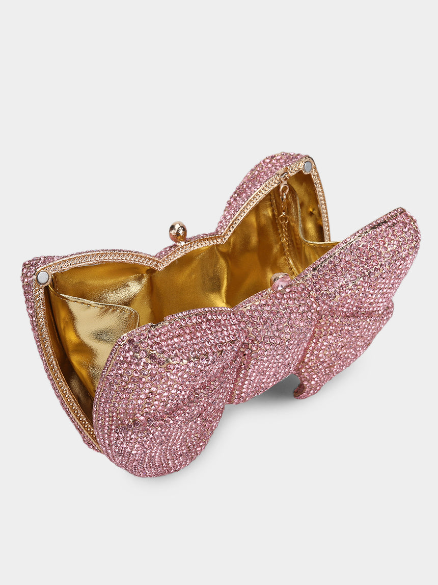 Bow Pink Clutch