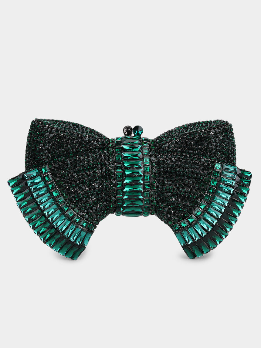 Bow Green Clutch