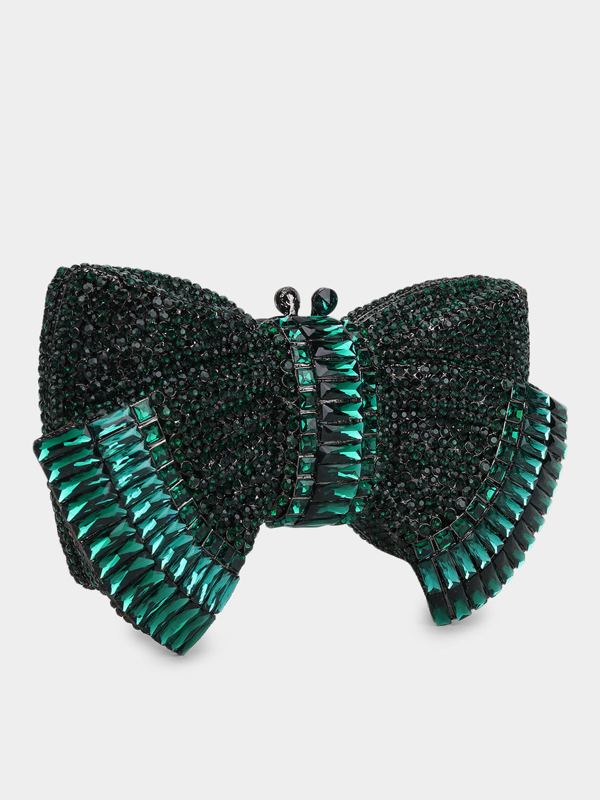 Bow Green Clutch