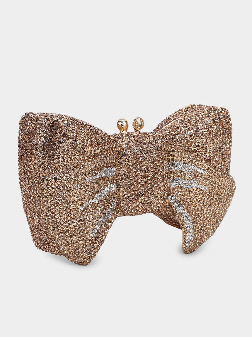 Bow Gold Clutch