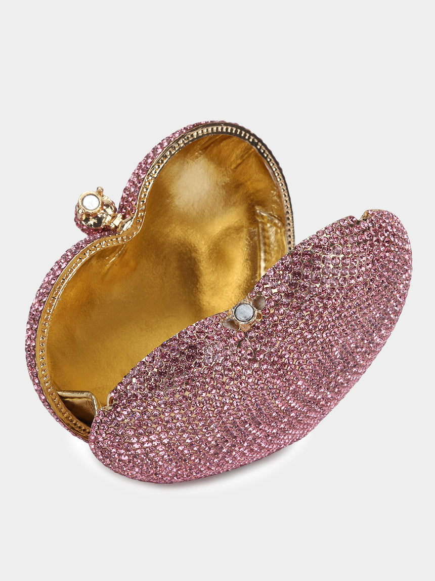 Heart Pink Clutch