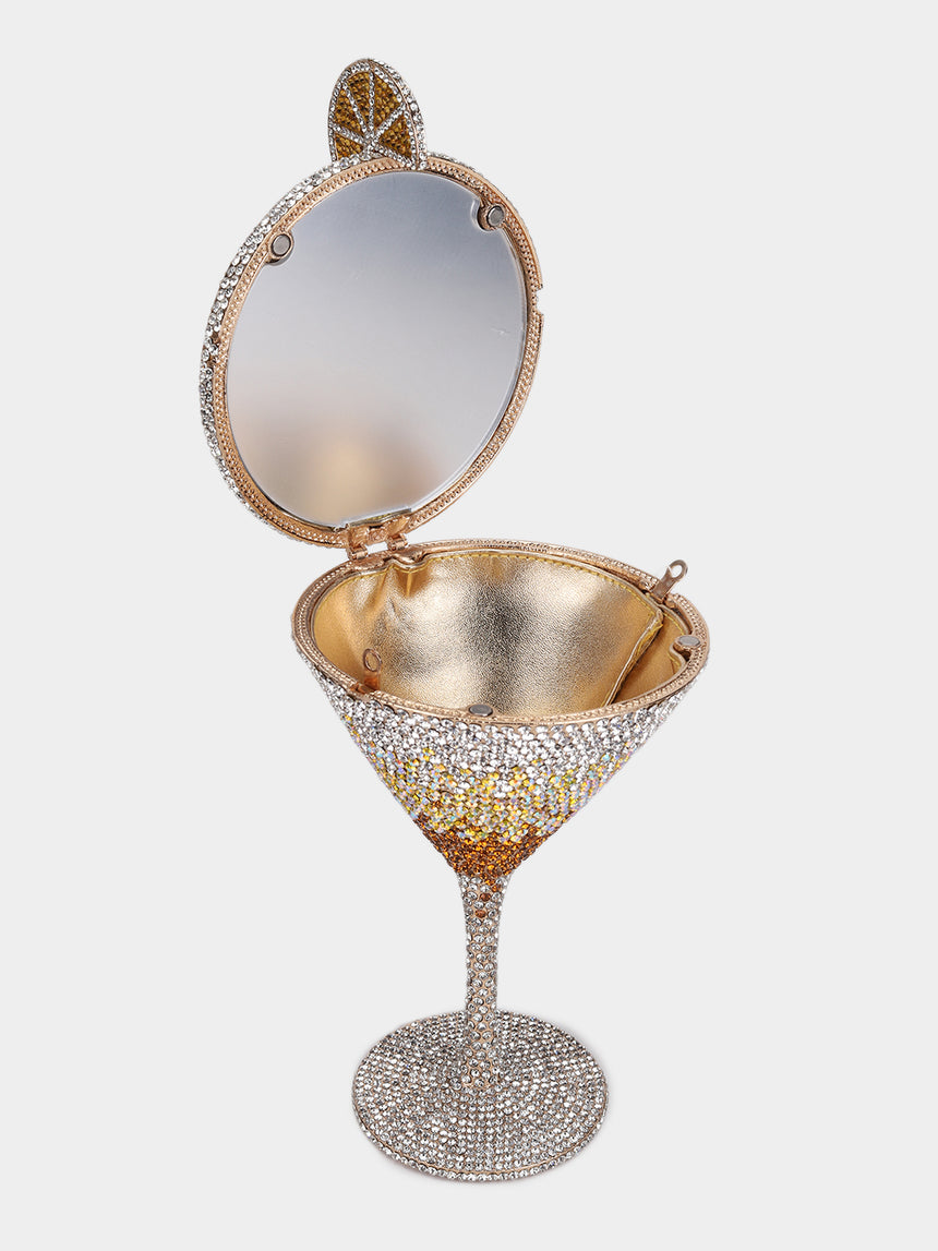 Champagne Multicolored Clutch