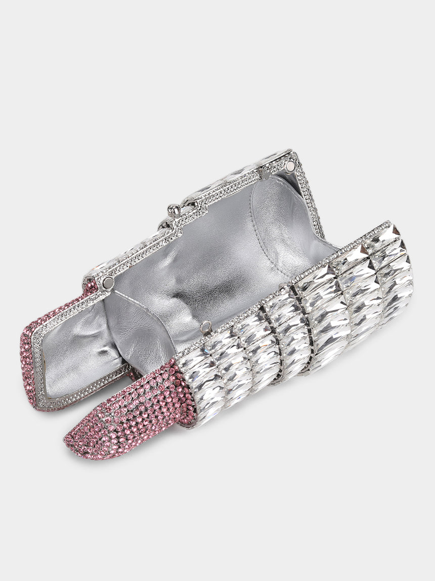 Lipstick Multicolored Clutch