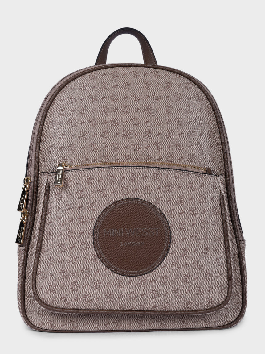 Runway Luxury Brown Backpack