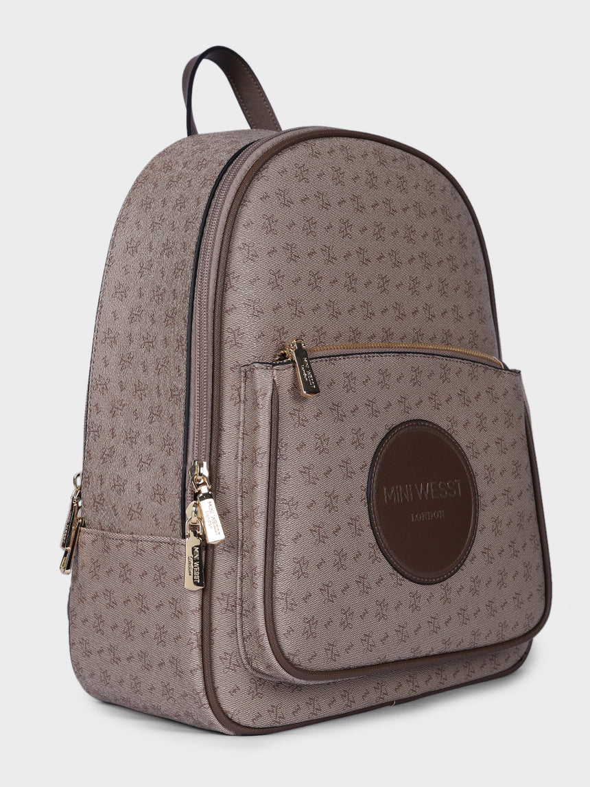 Runway Luxury Brown Backpack
