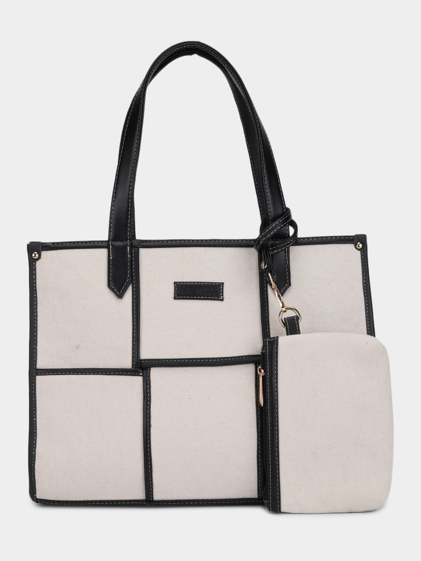 Dahlia White Tote Bag