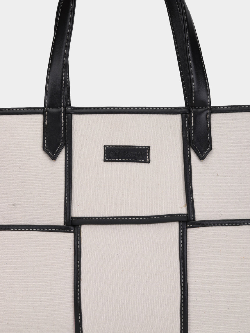 Dahlia White Tote Bag