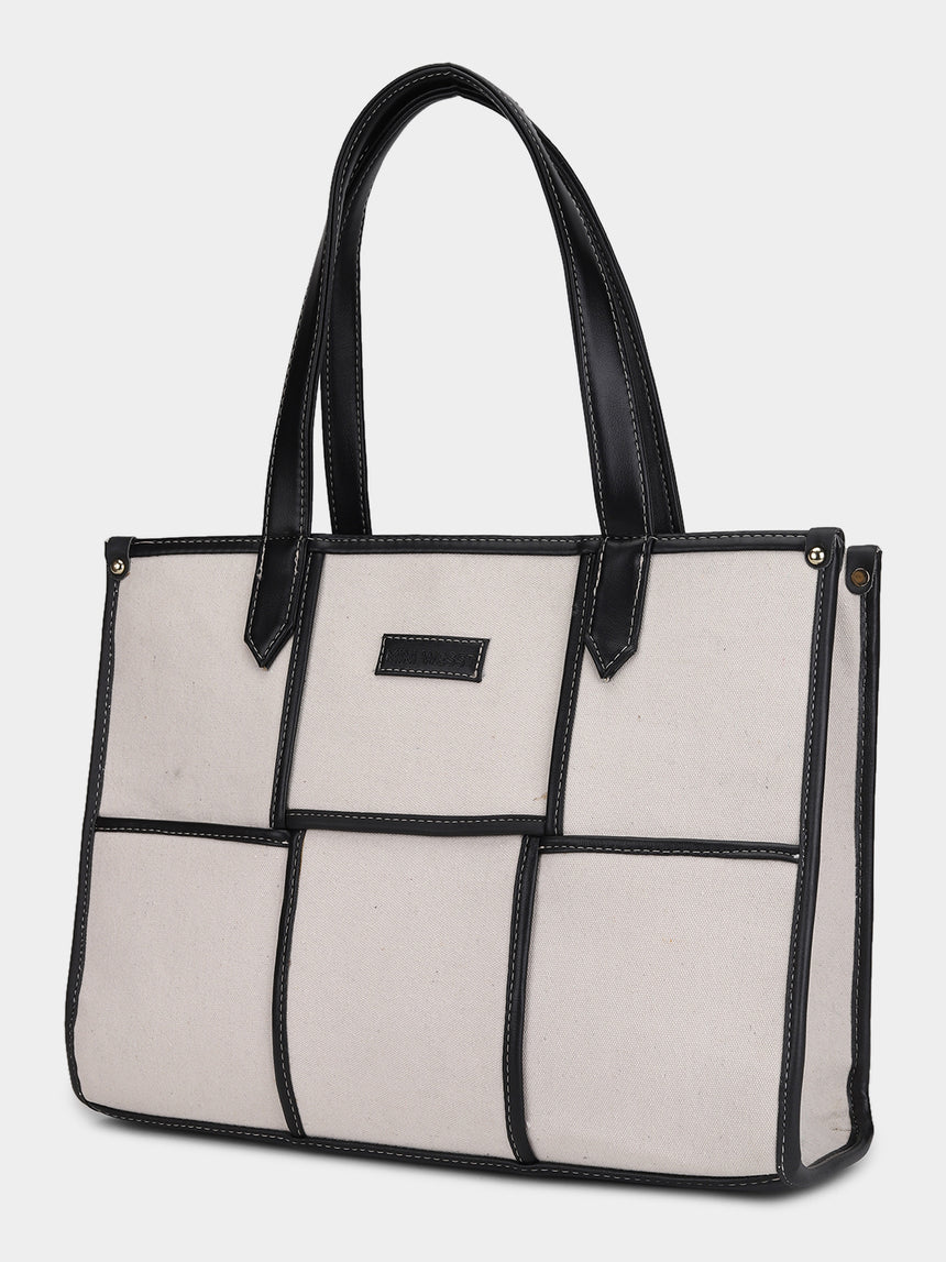 Dahlia White Tote Bag