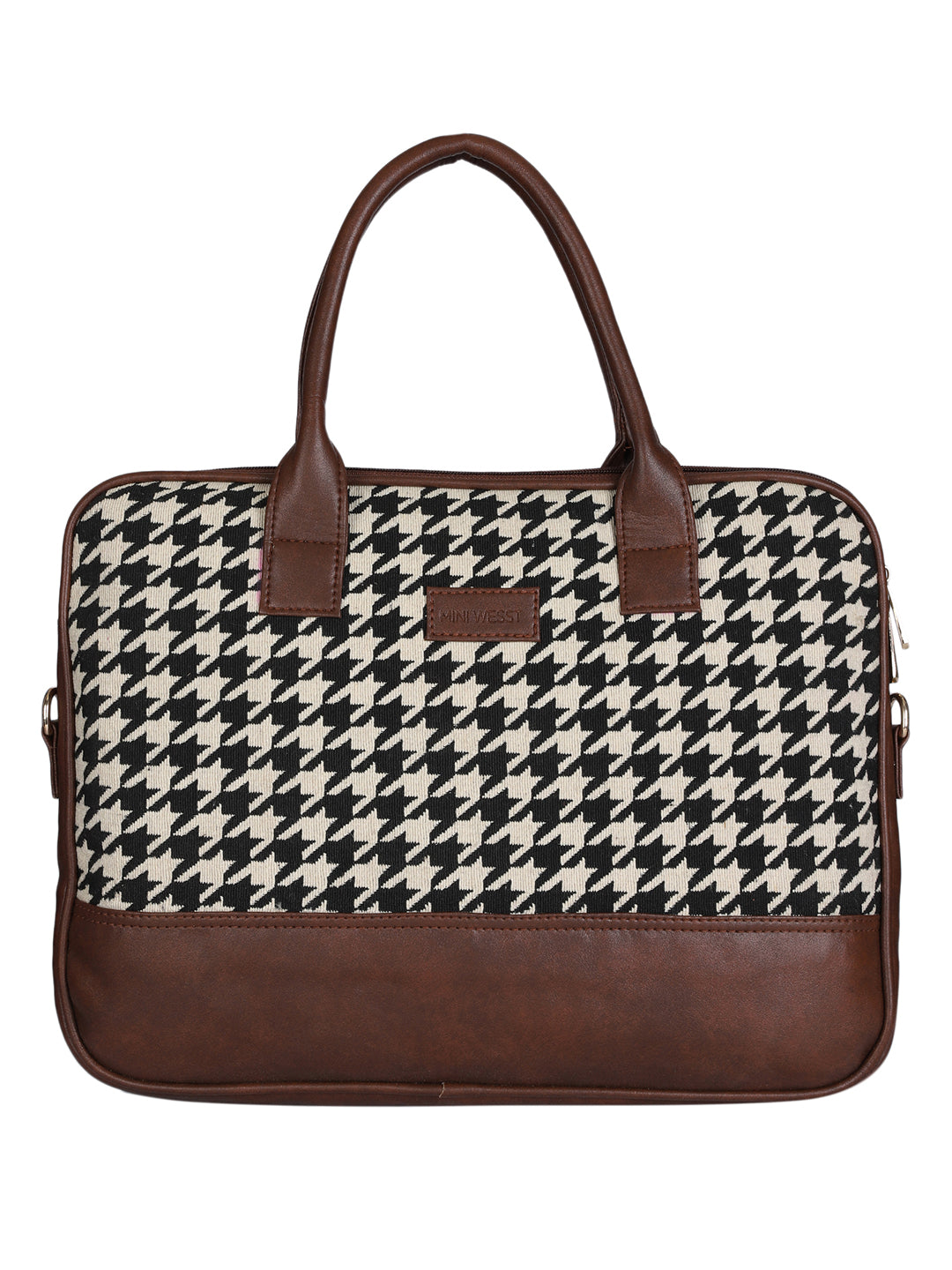 Houndstooth Laptop Bag