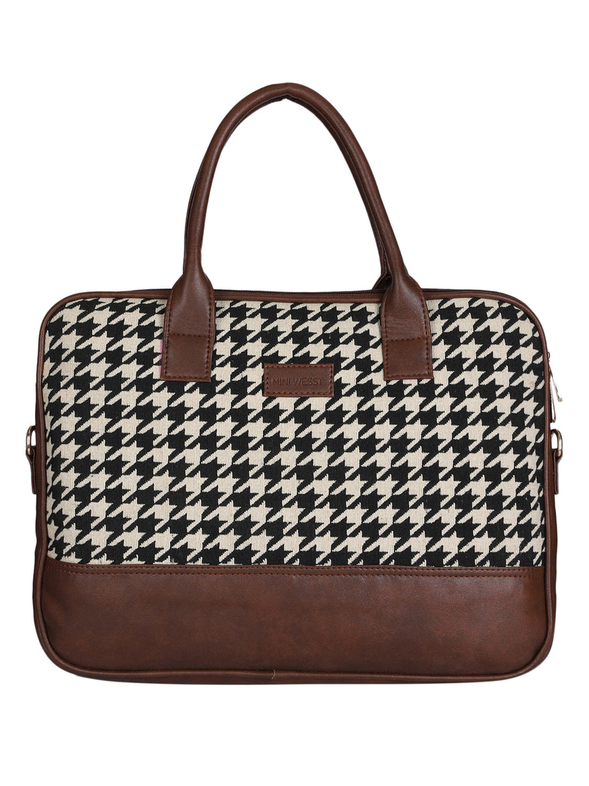Houndstooth Laptop Bag