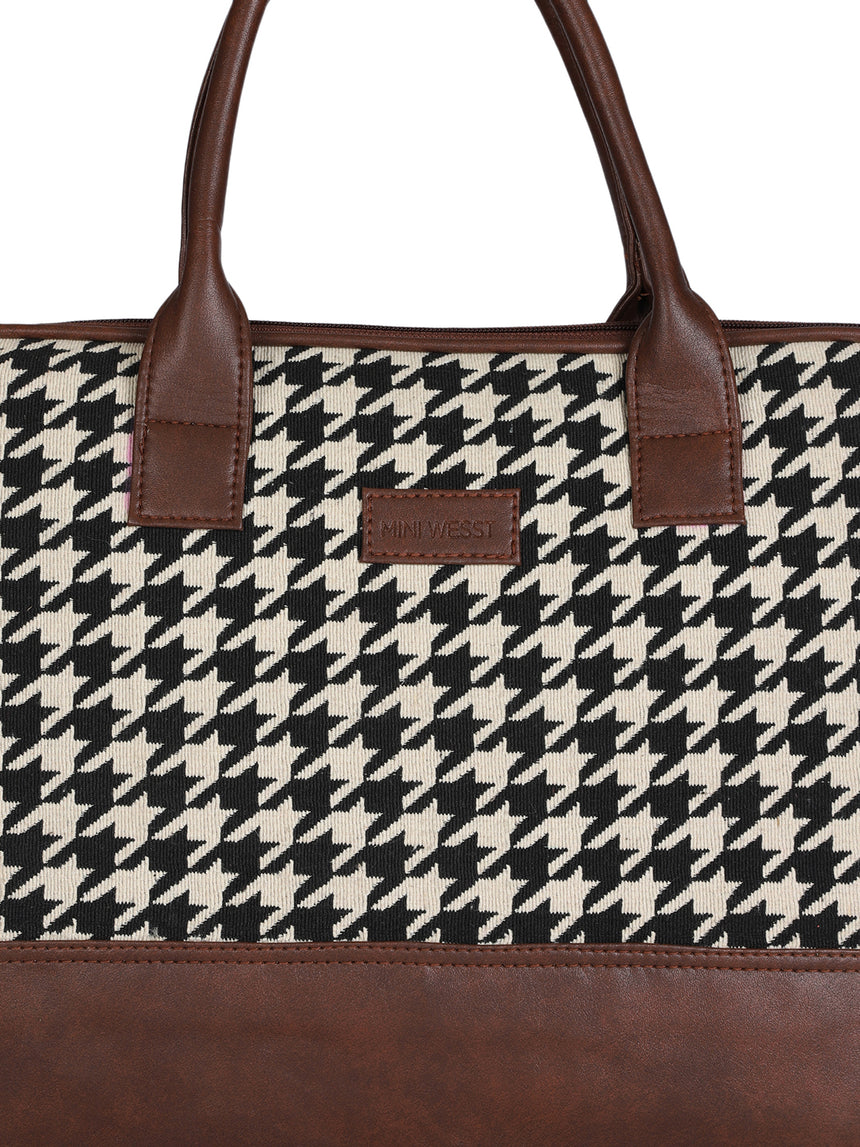 Houndstooth Laptop Bag