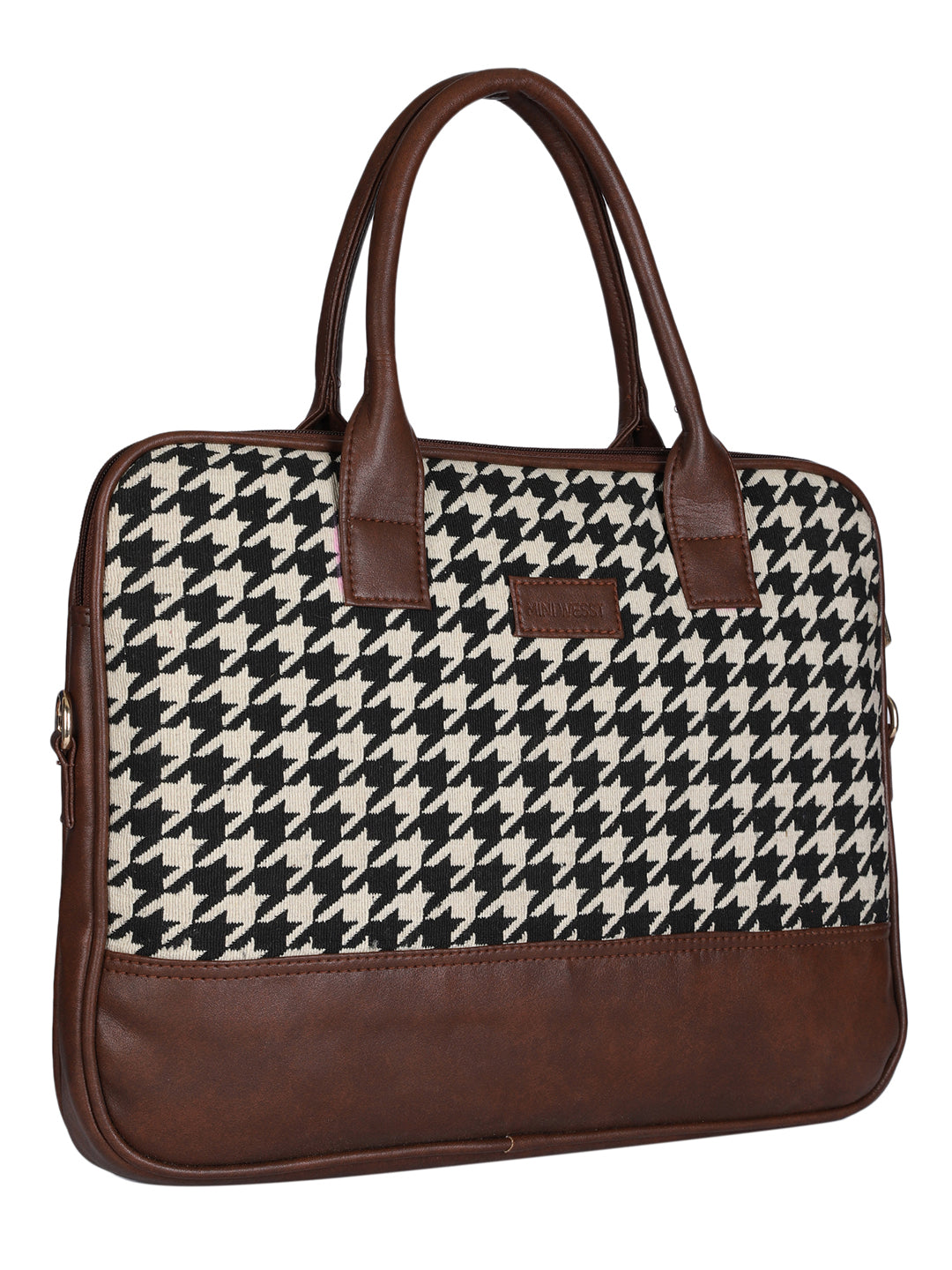 Houndstooth Laptop Bag