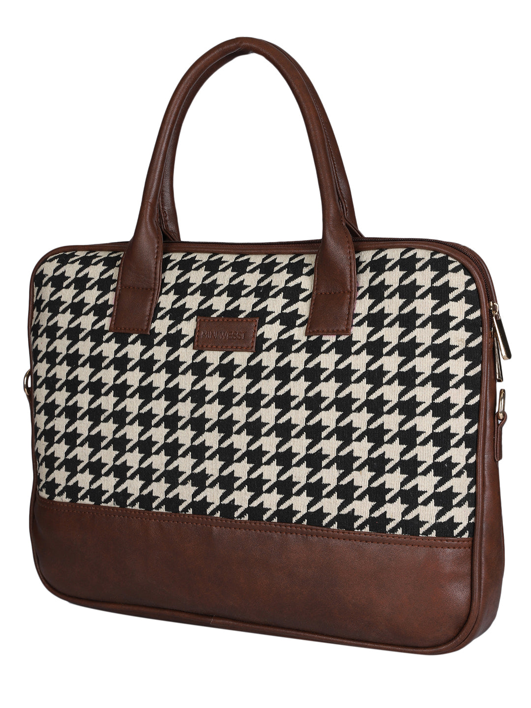 Houndstooth Laptop Bag