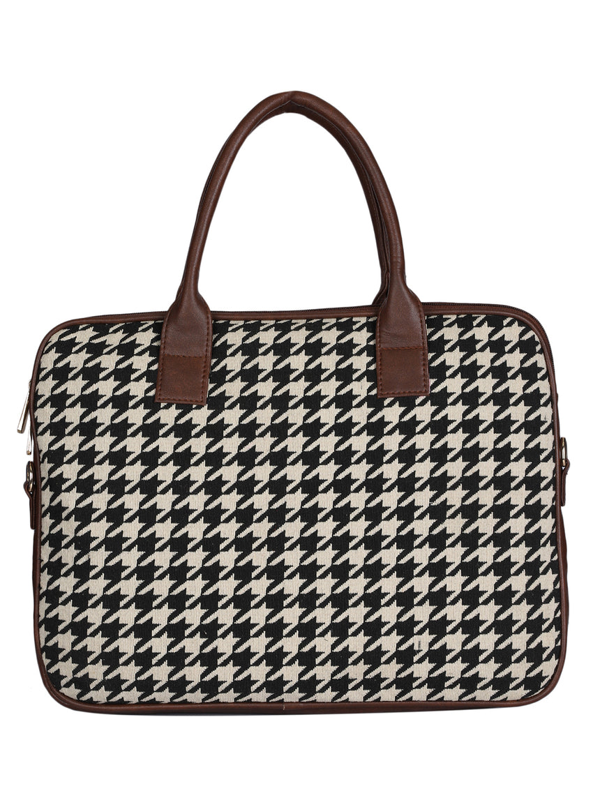 Houndstooth Laptop Bag