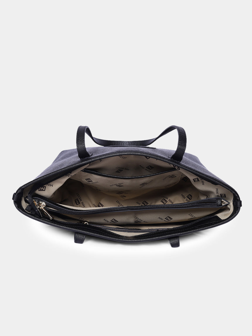 East West Black Tote