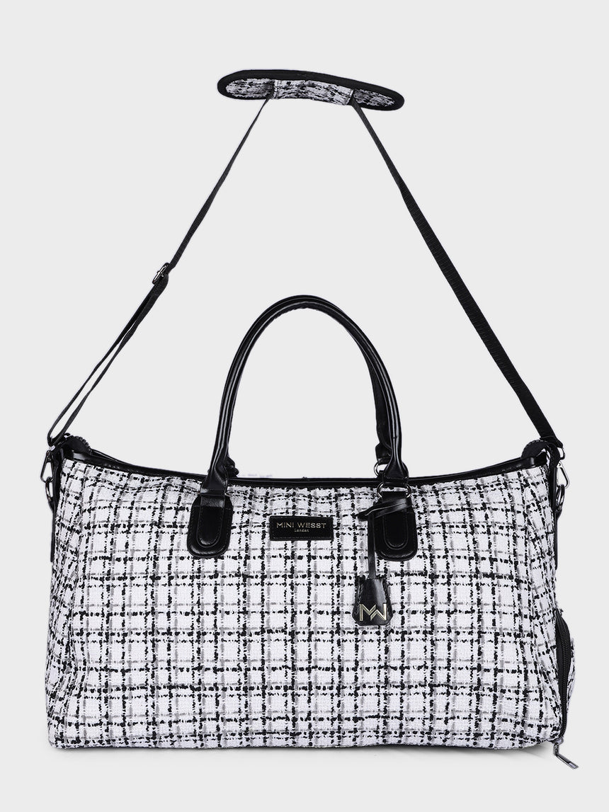 Wall Street White London Duffle Bag