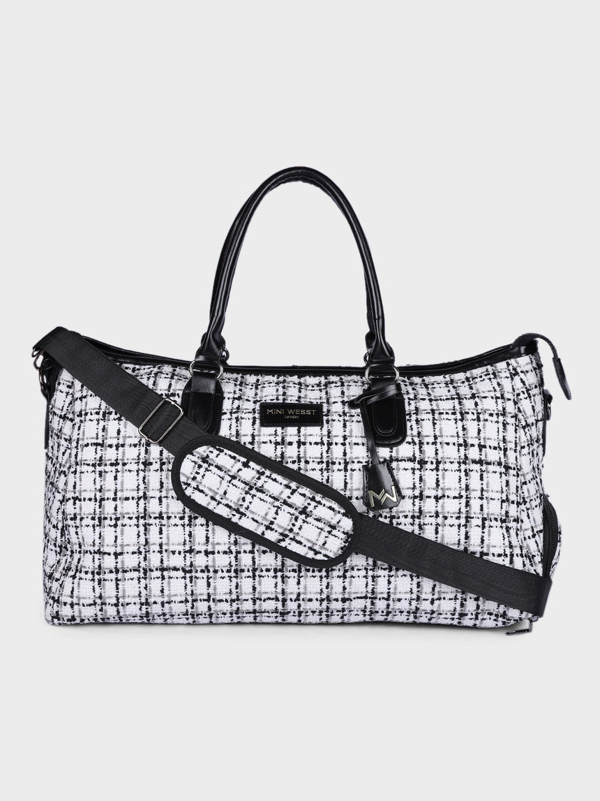 Wall Street White London Duffle Bag