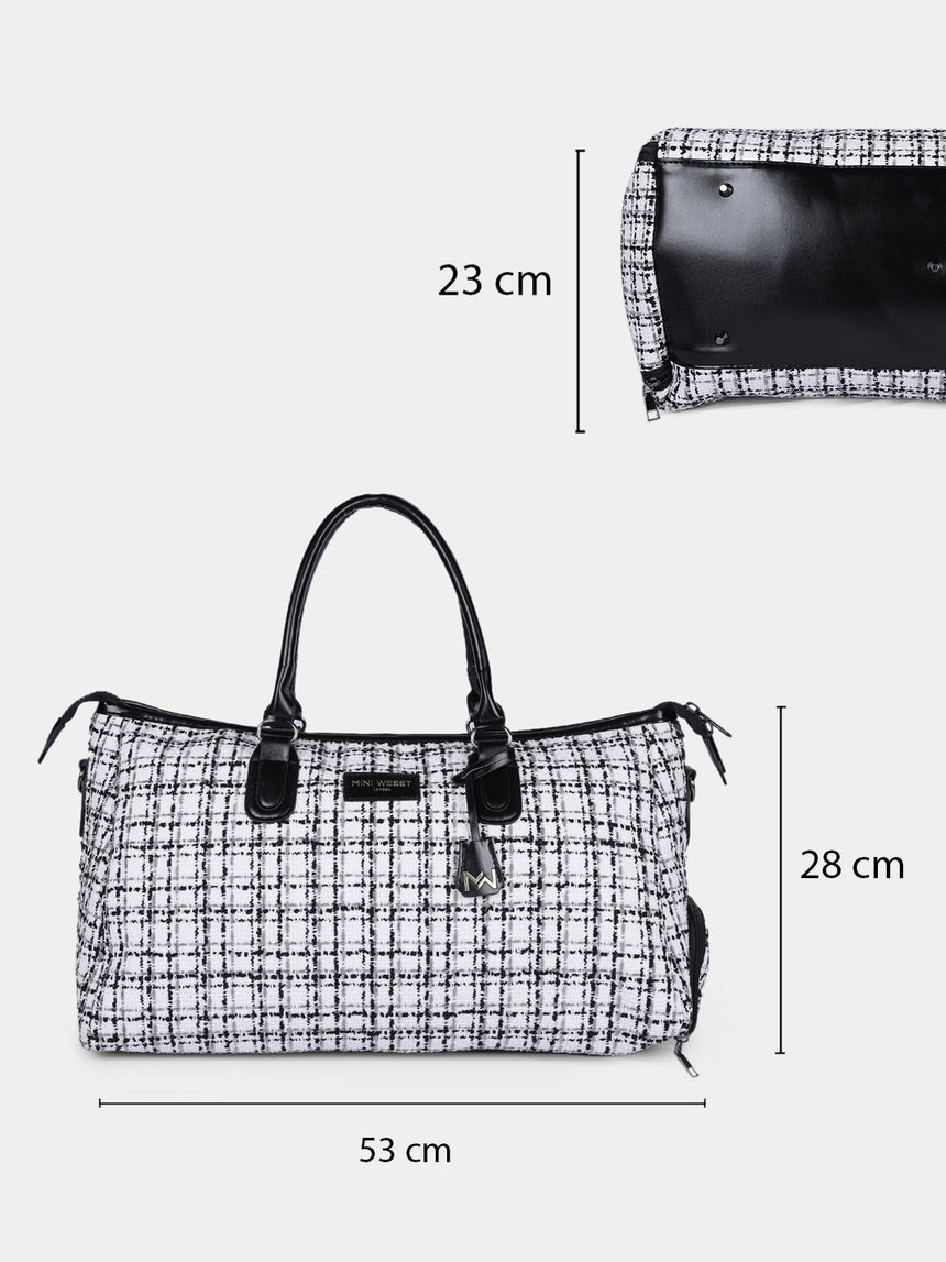 Wall Street White London Duffle Bag