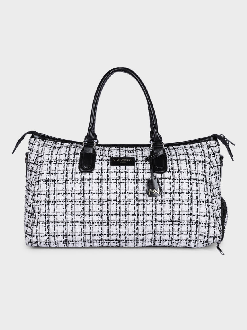 Wall Street White London Duffle Bag