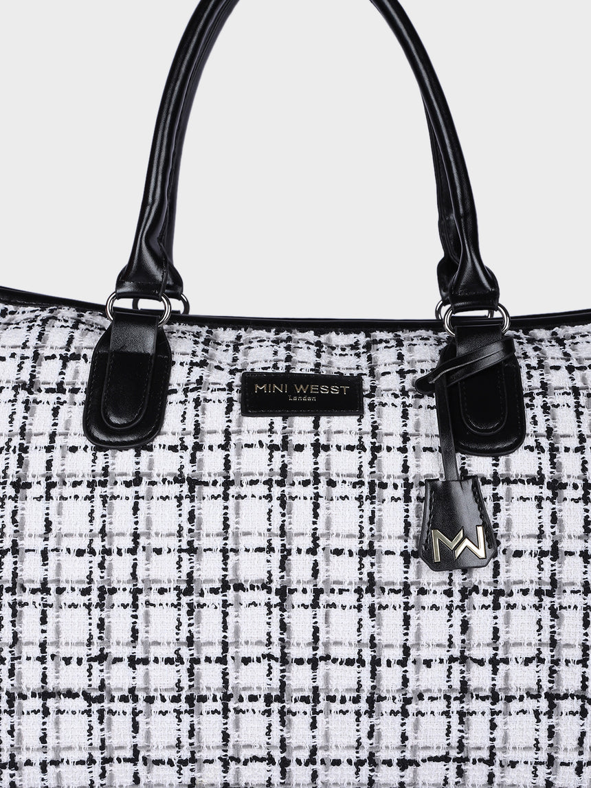 Wall Street White London Duffle Bag