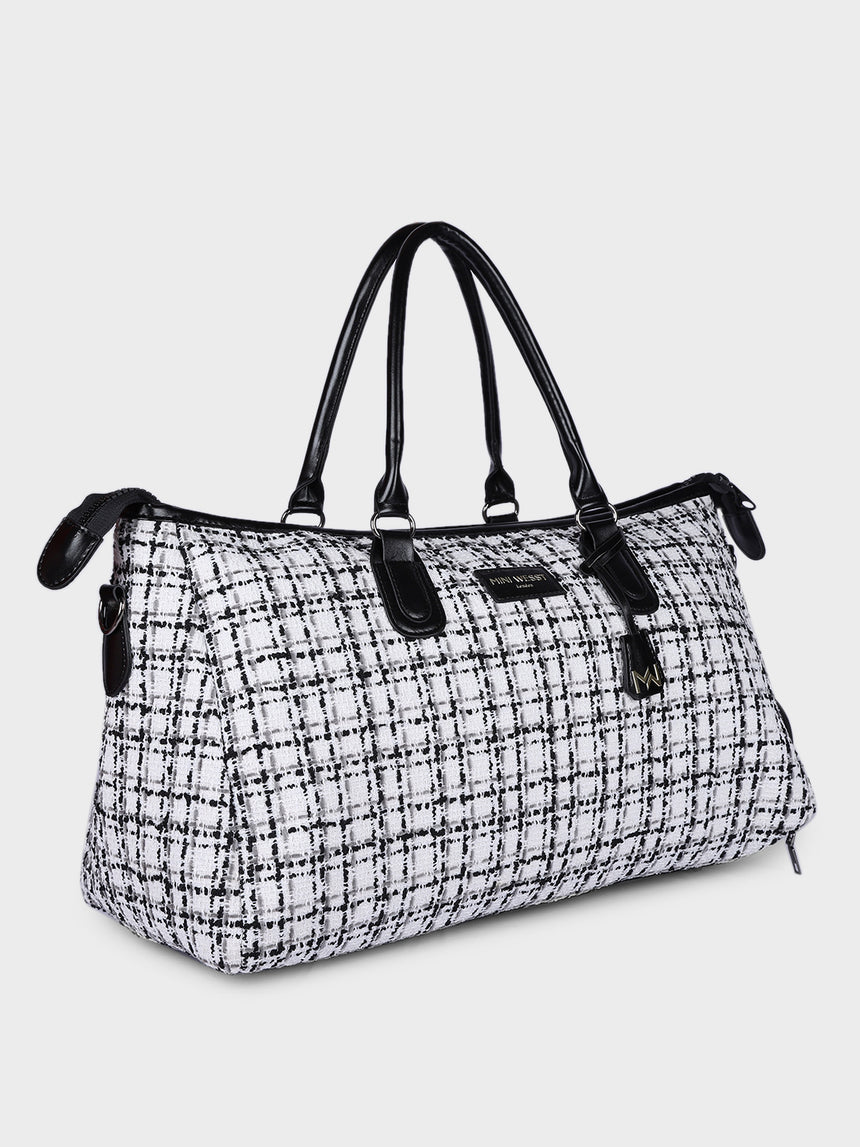 Wall Street White London Duffle Bag