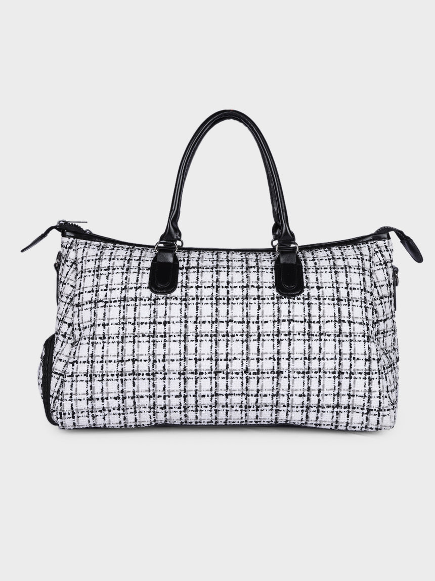 Wall Street White London Duffle Bag