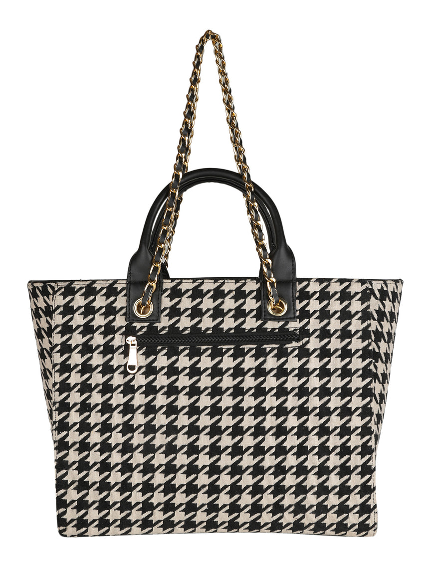 houndstooth Tote Bag