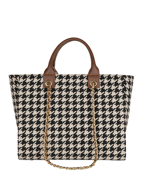 Houndstooth Tote Bag