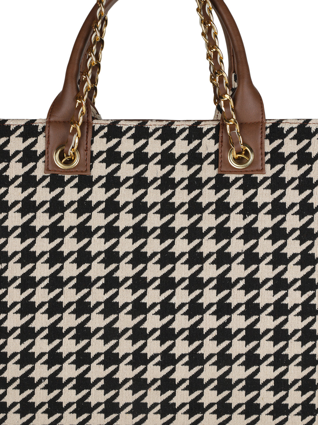 Houndstooth Tote Bag