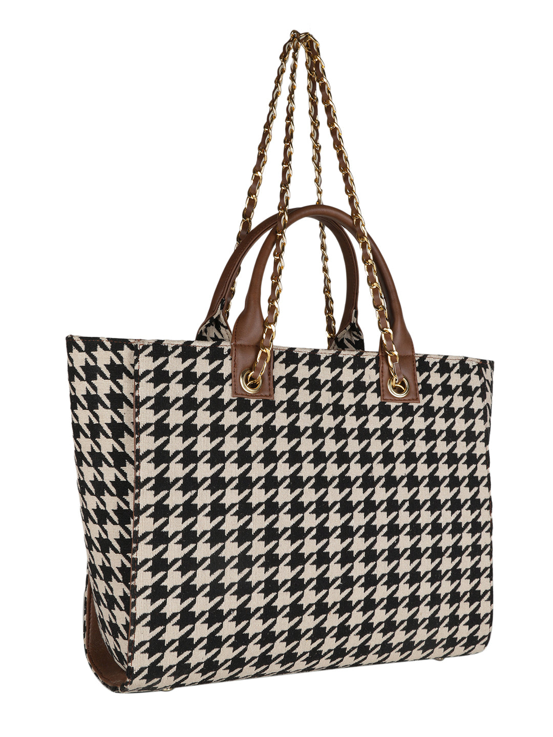 Houndstooth Tote Bag