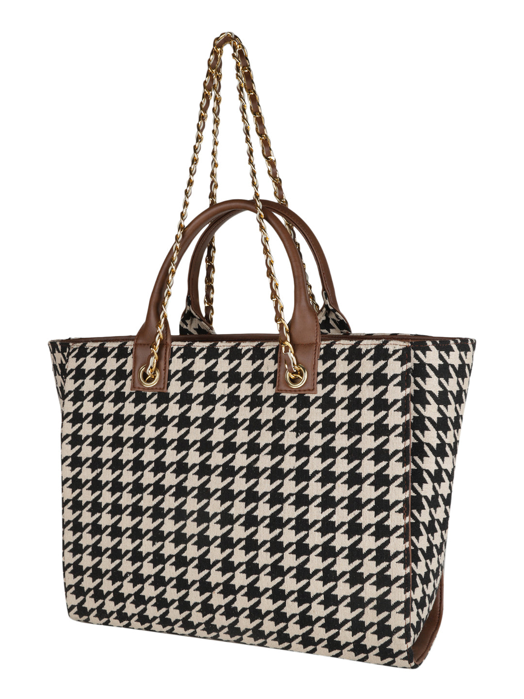Houndstooth Tote Bag